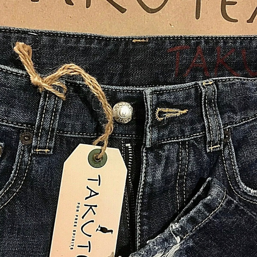 New Women Blue Takutea Quil Daru Jeans 27x21 - Picture 4 of 8
